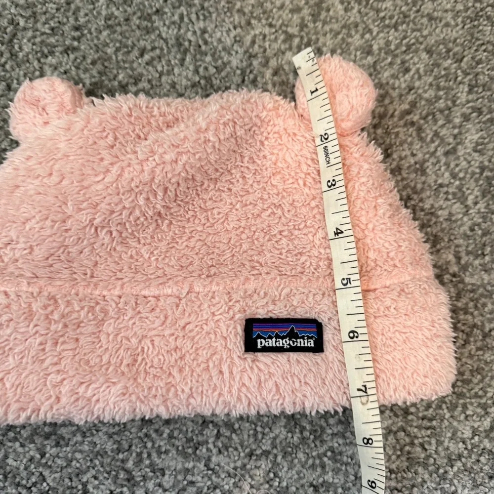 Patagonia Baby Furry Friends Beanie Pink Fleece Hat 18-24M 60530